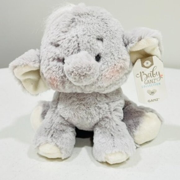GANZ Other - Baby Ganz Collection Girl Boy 8" Plush Stuffed Animal Gray Emerson elephant